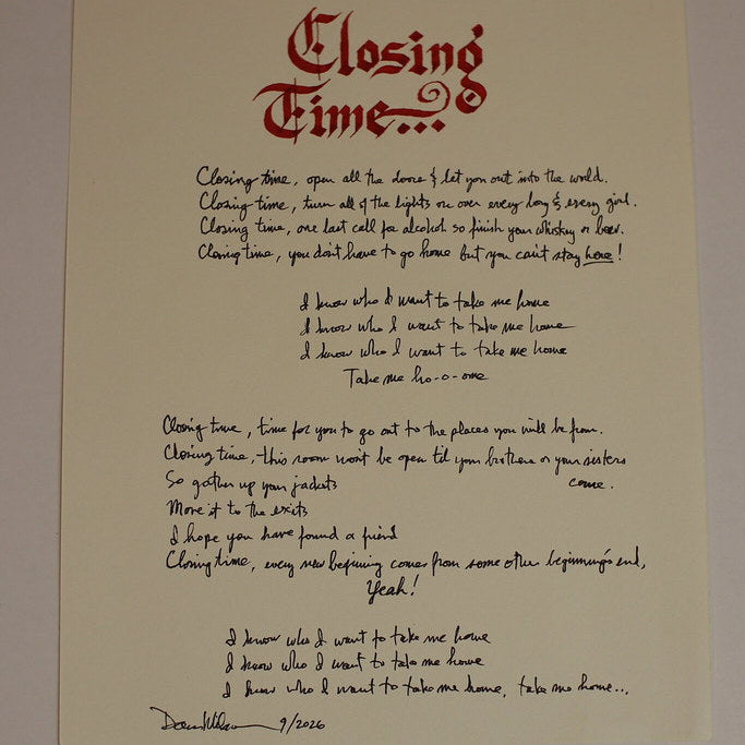 “Closing Time” - Dan Wilson (Performed by Semisonic)