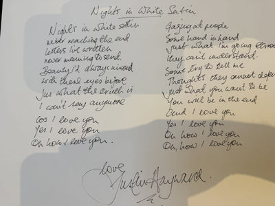 “Nights in White Satin” - Justin Hayward (Performed by The Moody Blues)
