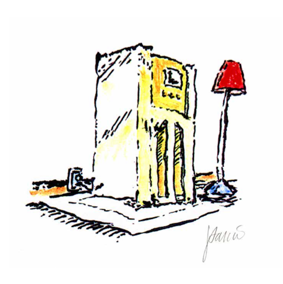 Big Radio & Lamp